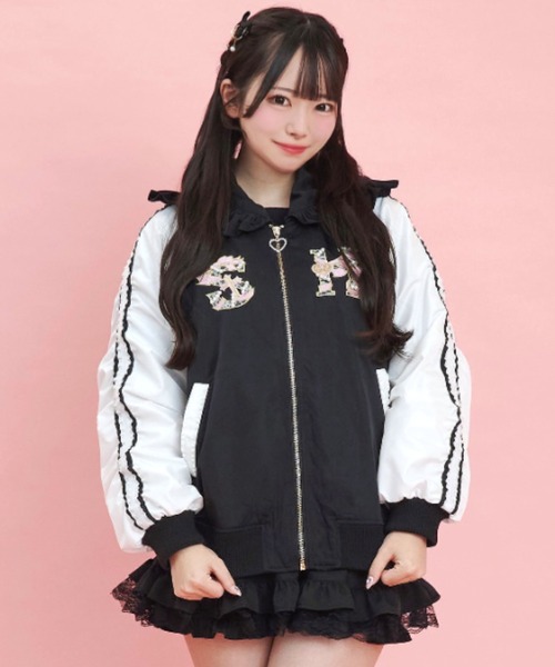 シークレットハニー　ブルゾン　上着 Secret Honey（シークレットハニー）の「袖レースアップオーバー