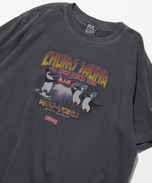 tシャツ CHUMS×SAUVENIR/チャムス×サウベニア 別注 ALL NIGHT SAUNA TOUR Tee/オールナイトサウナ/整う/サウナ | CHUMS | 02