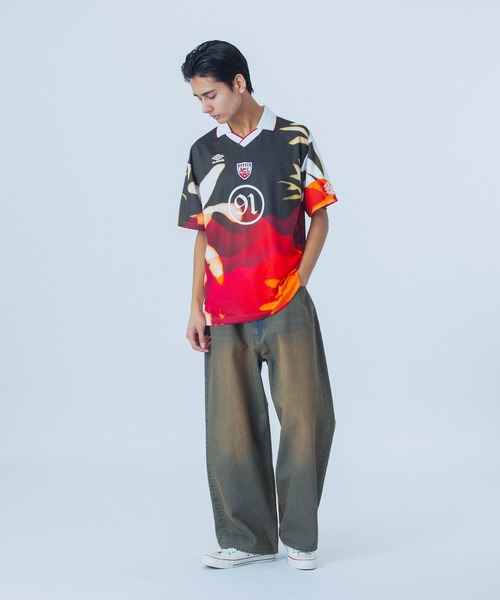 umbro tシャツ XLARGE×UMBRO S/S SOCCER JERSEY メンズ