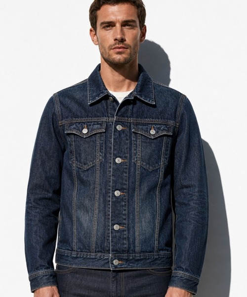 TMT デニムジャケット gジャン 12oz SOFT DENIM TRUCKER JACKET (TYPE