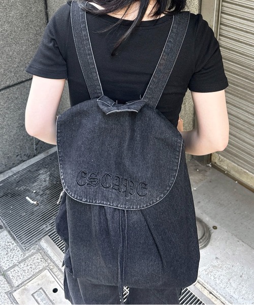 50%OFF SPINNS デイバック グランジデニムナップサック リュック ノート・メモ帳