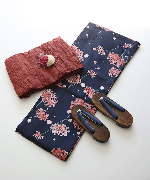 値下げしましたhana 浴衣　ハンドメイド hana-uta. はなうた♪大好きな刺繍生地や素材で楽しむ