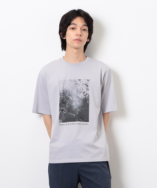COMME CA ISM（コムサイズム） tシャツ 「接触冷感」 Feel-Cool フォト