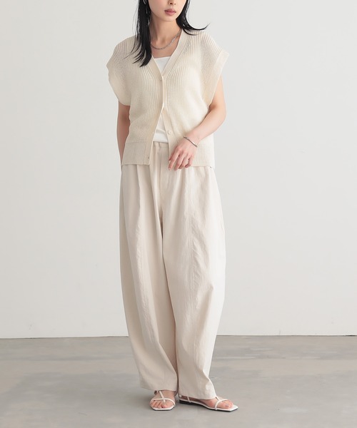 for/c（フォーシー） ベスト ジレ ドライタッチニットノースリーブ