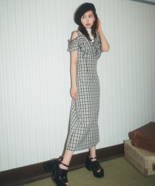2way チェックワンピース 2WAYサッカーチェックワンピース（9842OG09