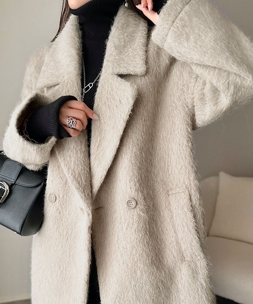 メル94407 ⭐️モラビト　テーラードジャケット　フェルト　ニット　リブ R & D.M.Co-(オールドマンズテーラー)ウール フェルト ニット