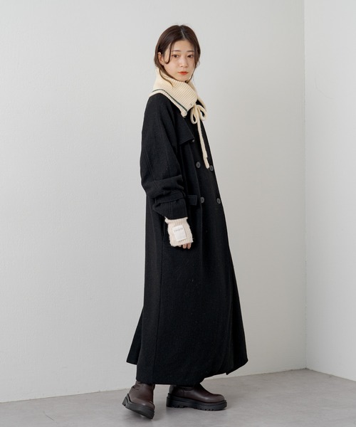 Kastane（カスタネ） チェスターコート 0 ブラック レディース