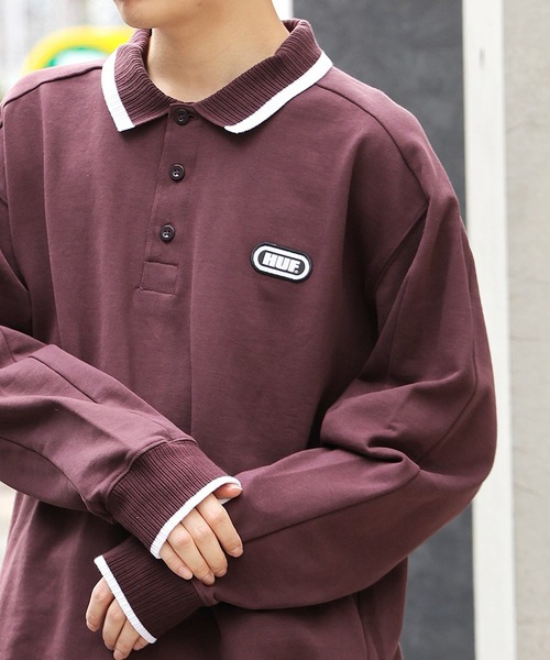 HUF ハフ 総柄 ベロアポロシャツ ベージュ L HUF ポロシャツ HUF/ハフ ESSEX POLO FLEECE ニットポロ 長袖