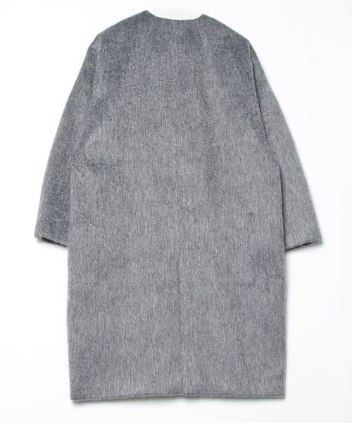 「GALLEST」 ノーカラーコート 38 ダークグレー レディース_画像2