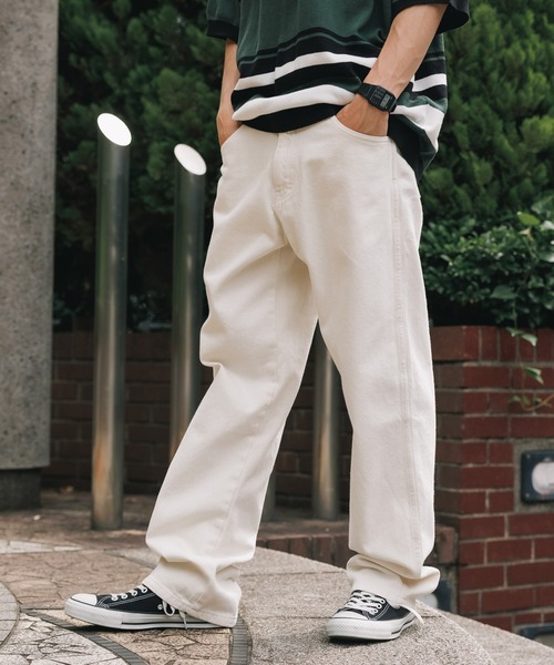 JJ　ホワイトデニム　36 Dickies（ディッキーズ） スマホショルダー ジーンズ JH Denim Jeans