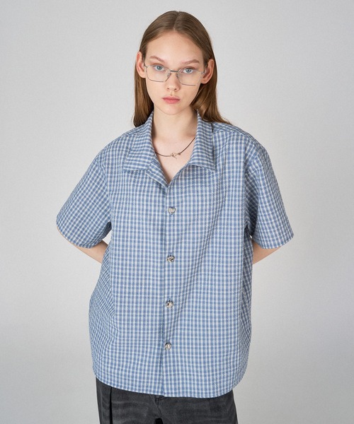 シャツ SILVER BUTTON REGULAR COLLAR SHIRT / シルバーボタンレギュラーカラーシャツ メンズ レディースの画像