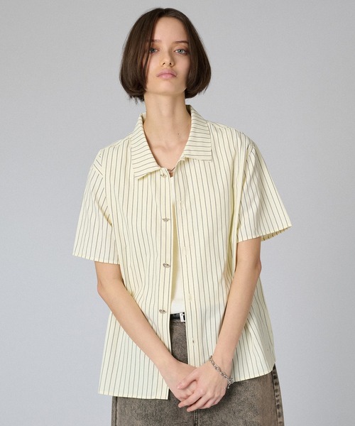 シャツ SILVER BUTTON REGULAR COLLAR SHIRT / シルバーボタンレギュラーカラーシャツ メンズ レディースの画像