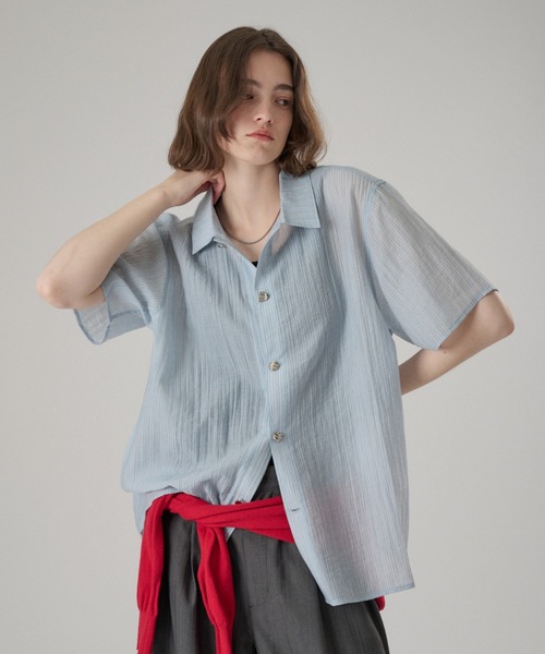 ONCILY（オンシェリー） シャツ SILVER BUTTON REGULAR COLLAR SHIRT