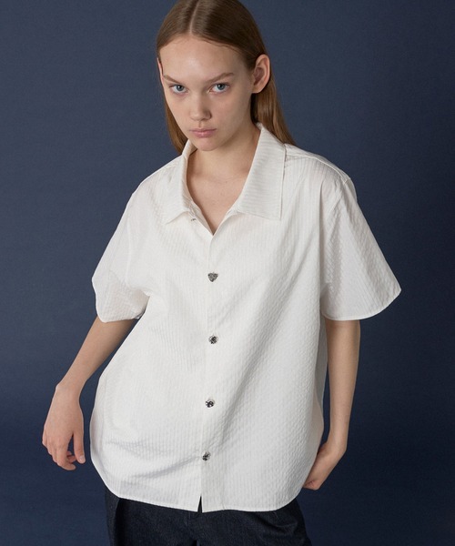 ONCILY シャツ SILVER BUTTON REGULAR COLLAR SHIRT / シルバー