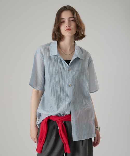 シャツ SILVER BUTTON REGULAR COLLAR SHIRT / シルバーボタンレギュラーカラーシャツ メンズ レディースの画像