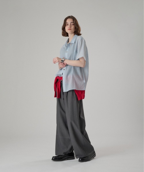 シャツ SILVER BUTTON REGULAR COLLAR SHIRT / シルバーボタンレギュラーカラーシャツ メンズ レディースの画像