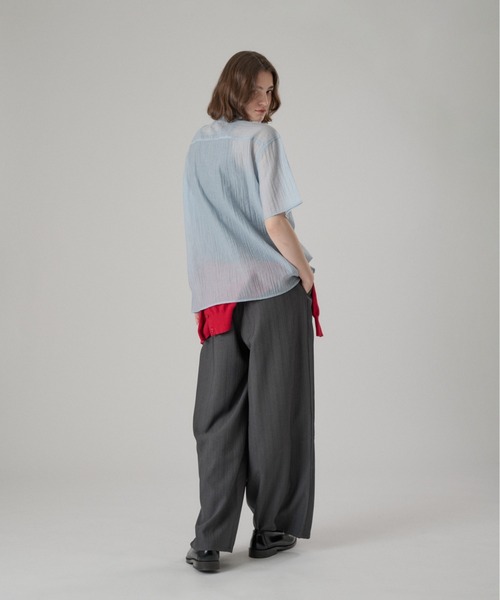 シャツ SILVER BUTTON REGULAR COLLAR SHIRT / シルバーボタンレギュラーカラーシャツ メンズ レディースの画像