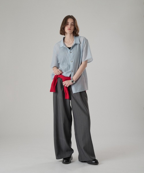 シャツ SILVER BUTTON REGULAR COLLAR SHIRT / シルバーボタンレギュラーカラーシャツ メンズ レディースの画像