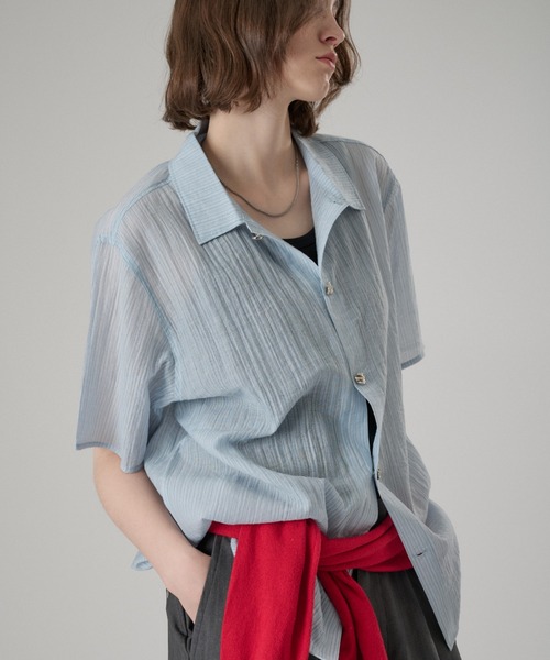 シャツ SILVER BUTTON REGULAR COLLAR SHIRT / シルバーボタンレギュラーカラーシャツ メンズ レディースの画像