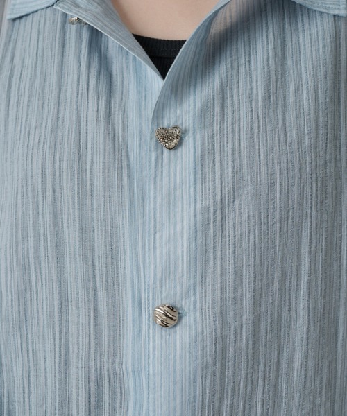シャツ SILVER BUTTON REGULAR COLLAR SHIRT / シルバーボタンレギュラーカラーシャツ メンズ レディースの画像