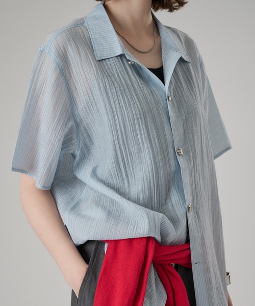 シャツ SILVER BUTTON REGULAR COLLAR SHIRT / シルバーボタンレギュラーカラーシャツ メンズ レディースの画像