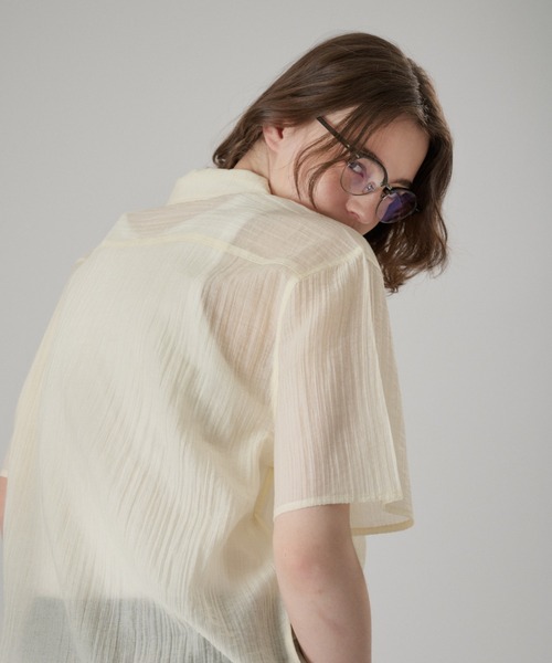 シャツ SILVER BUTTON REGULAR COLLAR SHIRT / シルバーボタンレギュラーカラーシャツ メンズ レディースの画像