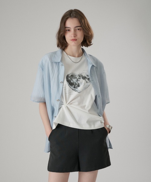 シャツ SILVER BUTTON REGULAR COLLAR SHIRT / シルバーボタンレギュラーカラーシャツ メンズ レディースの画像