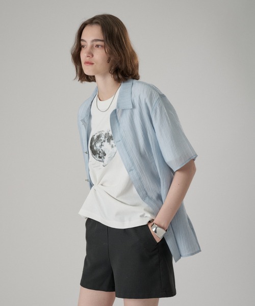 シャツ SILVER BUTTON REGULAR COLLAR SHIRT / シルバーボタンレギュラーカラーシャツ メンズ レディースの画像