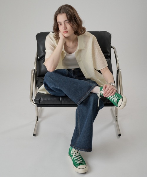 シャツ SILVER BUTTON REGULAR COLLAR SHIRT / シルバーボタンレギュラーカラーシャツ メンズ レディースの画像