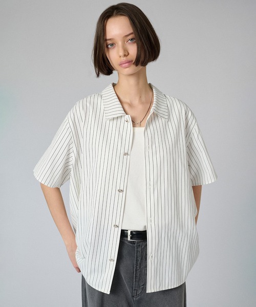 【comoli】レギュラーカラーシャツ　サイズ1 COMOLI (コモリ) レーヨン オープンカラーシャツ