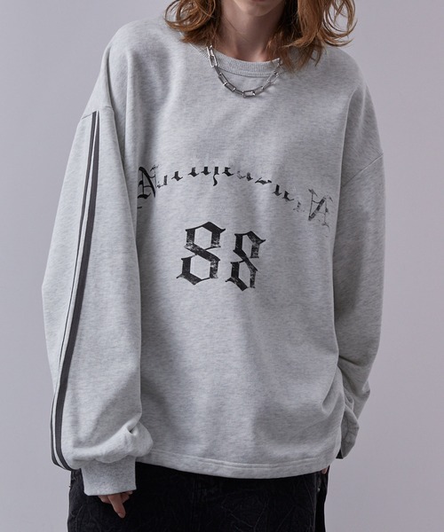 Loose（ルース） トレーナー スウェット ルーズ グラフィック ライン
