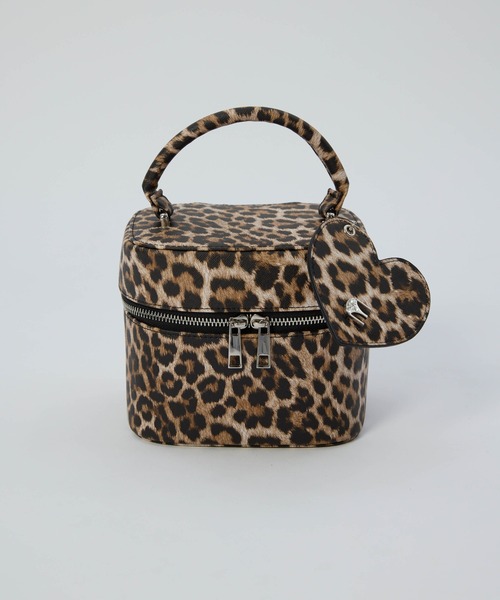 未使用　[雑誌掲載】バンブーハンドル クラシック バニティ バッグ Carmelo ハンドバッグ Vanity Bag / アニマル バニティバッグ