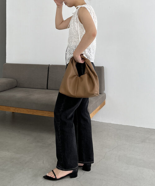 CAPRICIEUX LE'MAGE ブラウス シャツ レースリボンブラウス
