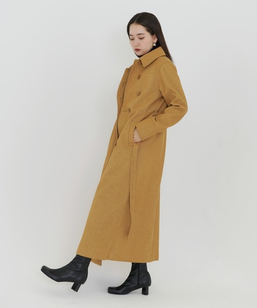 TINA：JOJUN（ティーナジョジュン） ステンカラーコート M キャメル