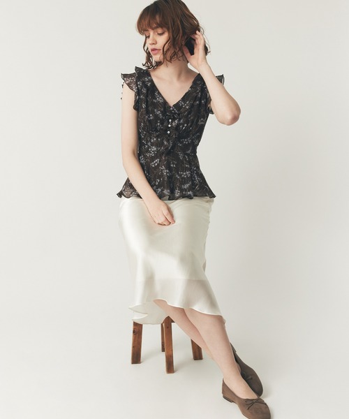 me&me couture ブラウス シャツ ブーケドゥボヌールブラウス  