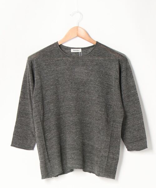「Plantation」 ドルマンスリーブニット M size ダークグレー レディース