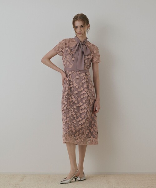 GRACE CONTINENTAL（グレースコンチネンタル） ドレス フラワ−フレ