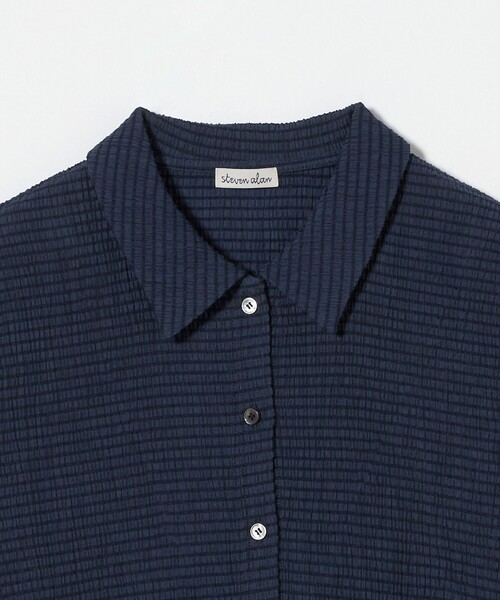 ブラウス シャツ 「Steven Alan」クレープ チェック ロングスリーブ シャツ レディース STEVEN ALAN ブラウス シャツ 「Steven Alan」クレープ チェック
