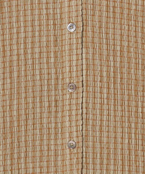ブラウス シャツ 「Steven Alan」クレープ チェック ロングスリーブ シャツ レディース STEVEN ALAN ブラウス シャツ 「Steven Alan」クレープ チェック