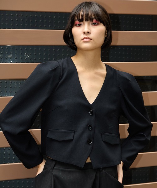 テーラードジャケットN.NaturalBeautyBasic 卒業式　入学式 ジャケット ノーカラージャケット 入学式 入園式 卒業式 レディース