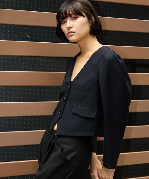 Jenny garcon ジェニーギャルソン フリンジ ウール混 ベスト 未使用 Jenny garcon ジェニーギャルソン フリンジ ウール混 ベスト 未使用の