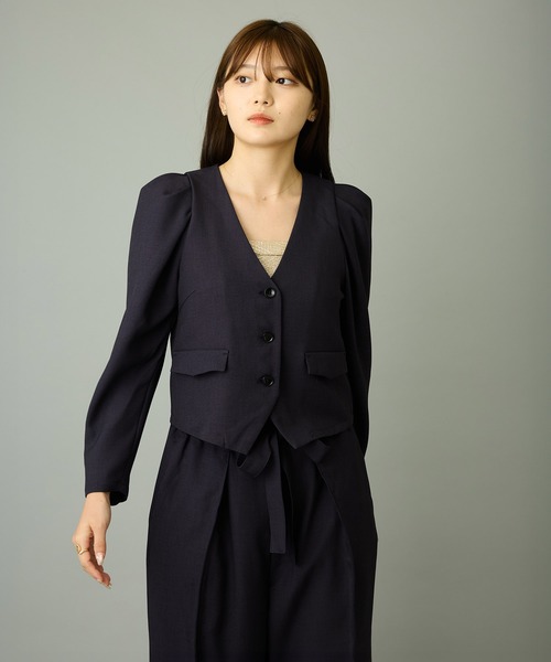 テーラードジャケットN.NaturalBeautyBasic 卒業式　入学式 ジャケット ノーカラージャケット 入学式 入園式 卒業式 レディース