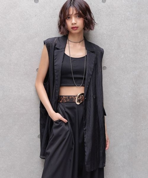 ハレページ PAGEBOY tシャツ シアーレースジレ レディース : ZOZOTOWN Yahoo