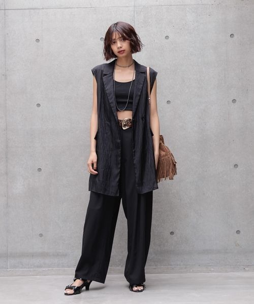 PAGEBOY tシャツ シアーレースジレ レディース : ZOZOTOWN Yahoo