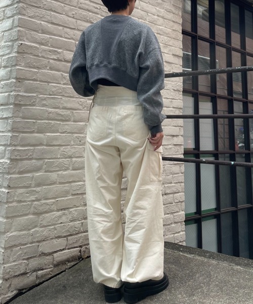 「CIAOPANIC」 「CPC SCAMP」カーゴパンツ SMALL ホワイト レディース
