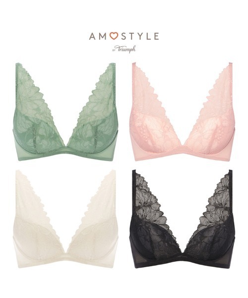 ウォブスタイル　4点セット AMOSTYLE（アモスタイル） ランジェリー ブラジャー ショーツセット 雲