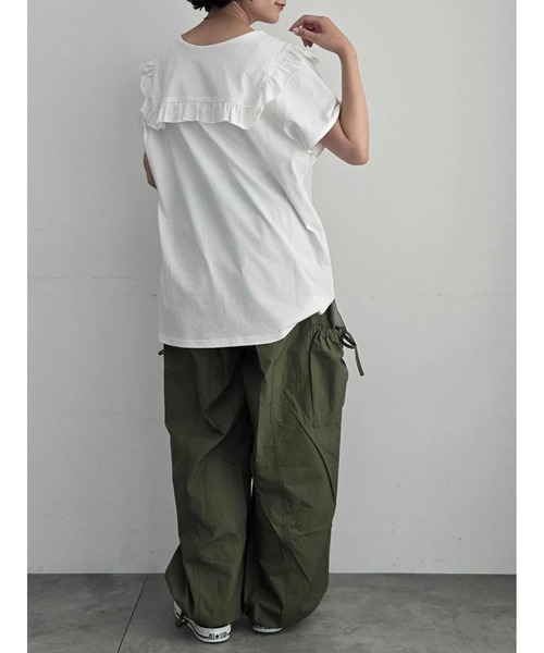 Samansa Mos2（サマンサモスモス） tシャツ 半袖 セーラー襟Tシャツ