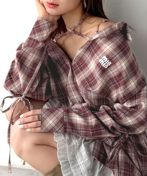 mily bilet ブラウス シャツ 「mily bilet」アレンジ自在！2way