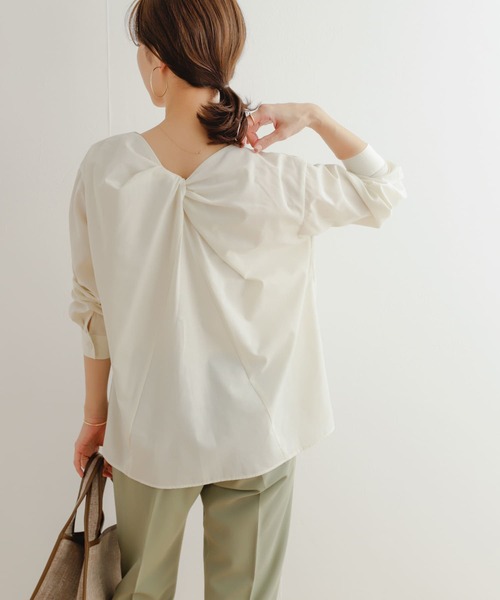 「URBAN RESEARCH DOORS」 長(zhǎng)袖ブラウス MEDIUM アイボリー レディース