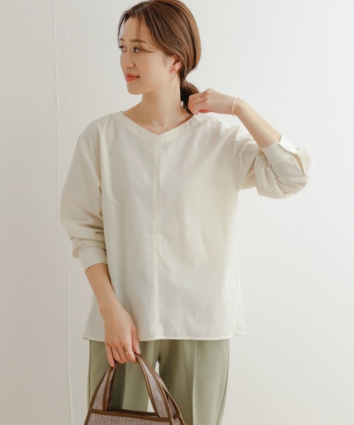 「URBAN RESEARCH DOORS」 長(zhǎng)袖ブラウス MEDIUM アイボリー レディース